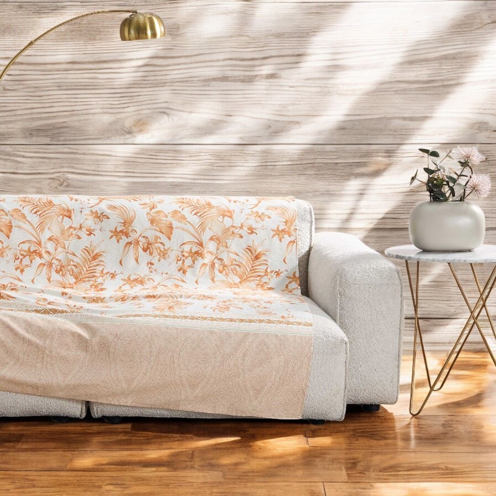 Telo Arredo Bassetti Granfoulard Ibiscus Tattoo 41 350x270 cm - Crema Albicocca