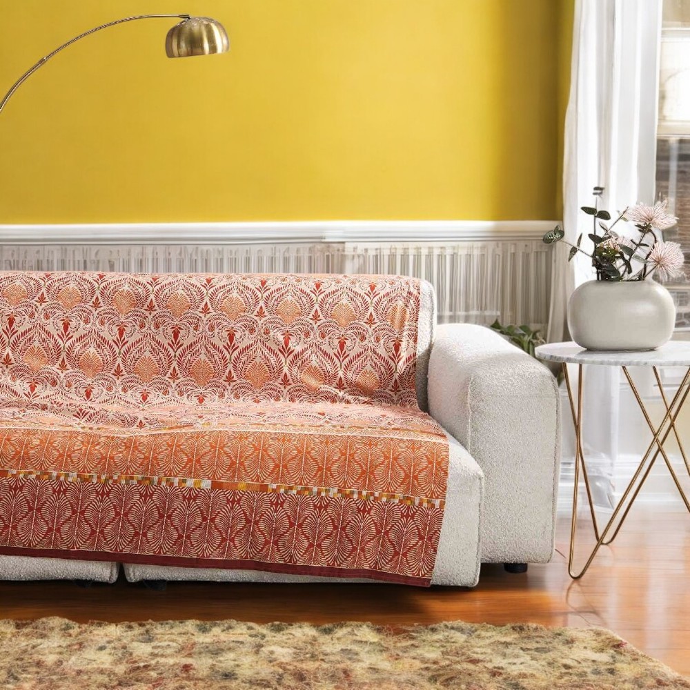 Telo Arredo Bassetti Granfoulard Nairobi R1 Terracotta - Misura 350x270 cm