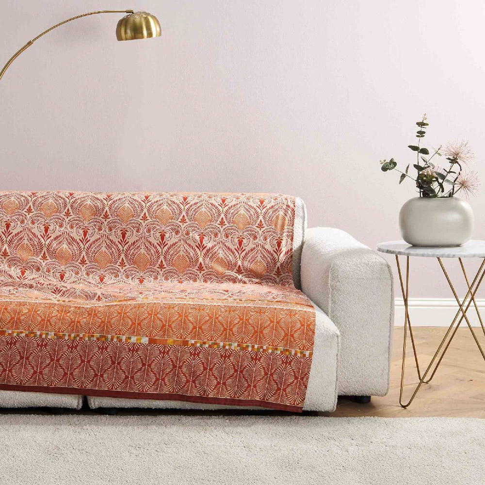 Telo Arredo Bassetti Granfoulard Nairobi R1 Terracotta - Misura 270x270 cm