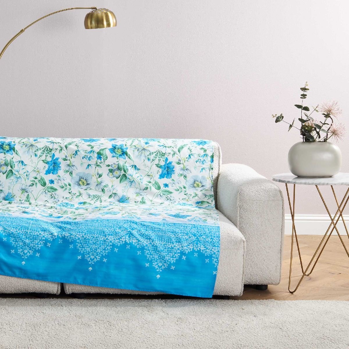 Bassetti Granfoulard Casablanca C1 Blu - Telo Arredo 270x270 cm