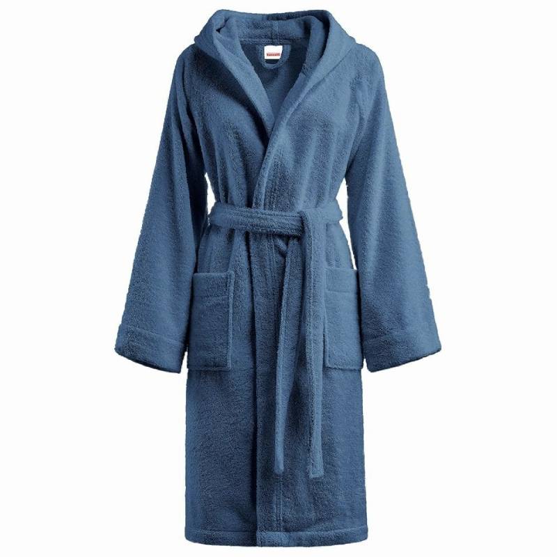 Bassetti Accappatoio con cappuccio 360gr/m² Unisex avio