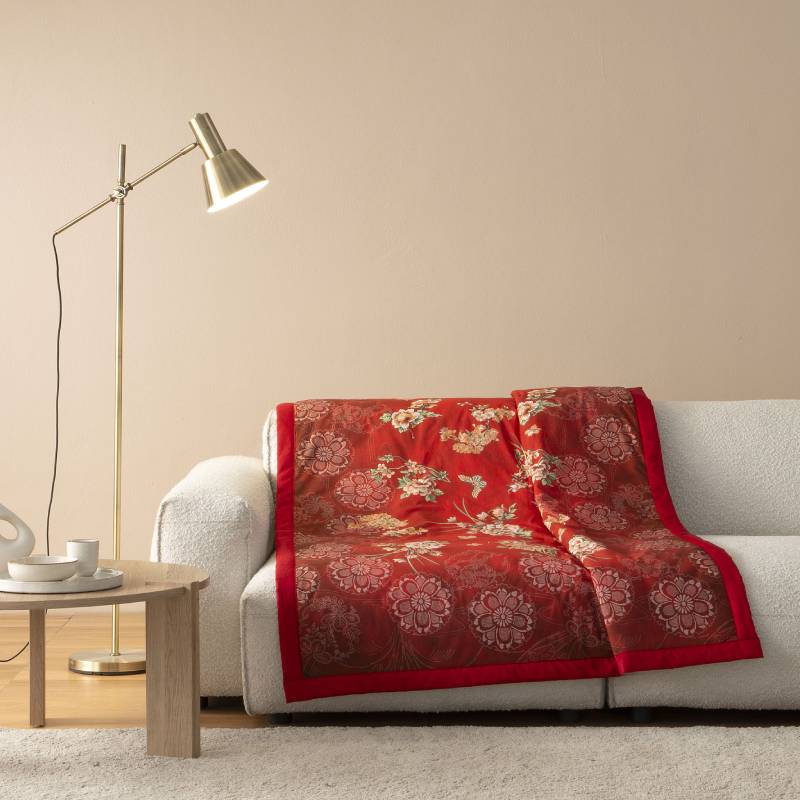 Bassetti Plaid Esperidi R1 135x190 - Eleganza floreale per la tua casa