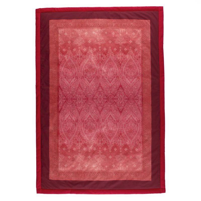 Bassetti Plaid Kerala R1 Rosso – Misura 135x190 cm in Cotone Imbottito