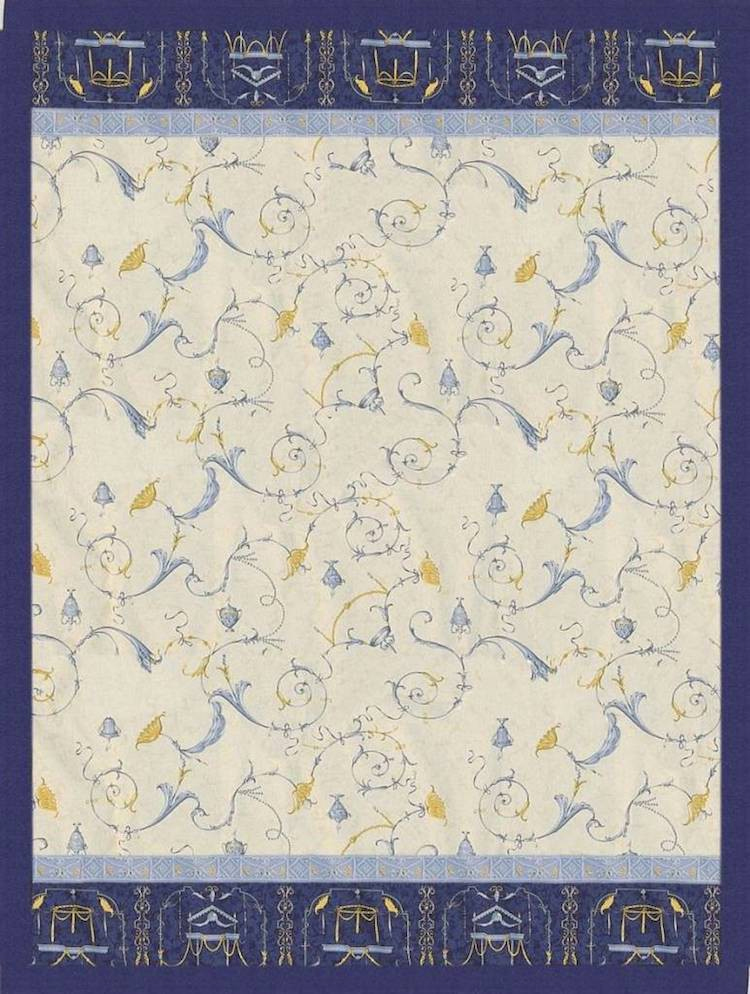 Bassetti Plaid Granfoulard 155x220 cm OPLONTIS var.9 blu Idea regalo originale