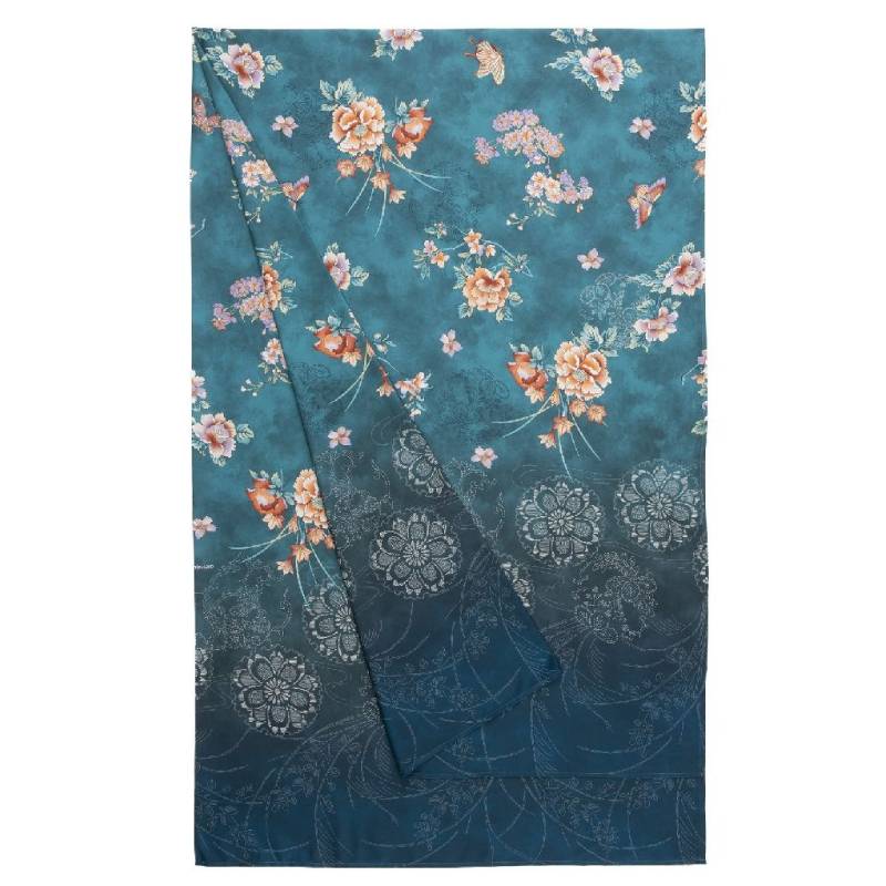 Bassetti Granfoulard Telo Arredo Esperidi B1 floreale ottanio 270x270