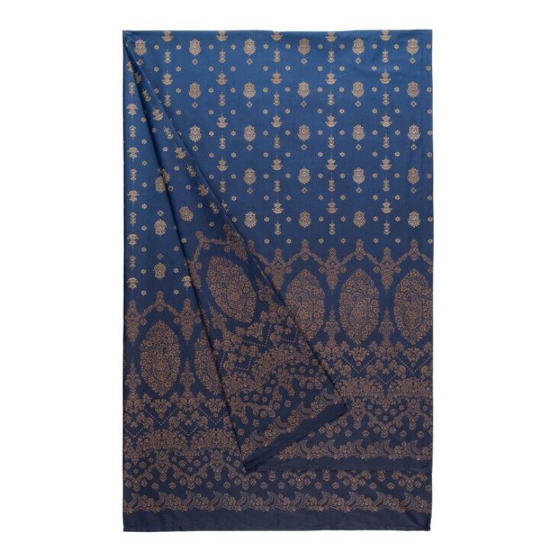 Telo Arredo Granfoulard BASSETTI Gold Decor B1 - eleganza blu e oro