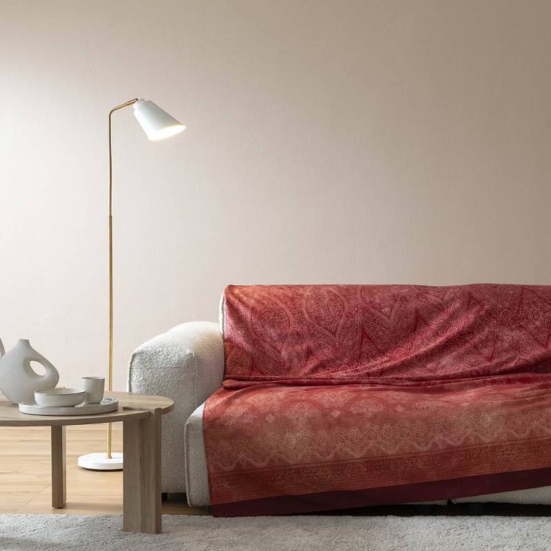 Bassetti Granfoulard Telo arredo Kerala R1 puro cotone bordeaux