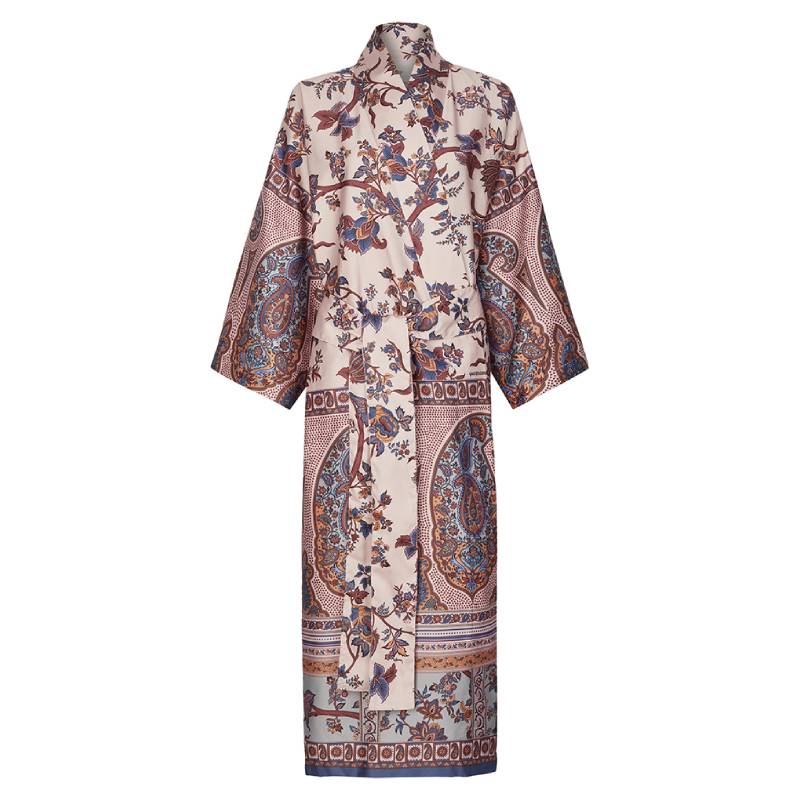 Vestaglia in raso Kimono Granfoulard Bassetti Genova 41 rosato