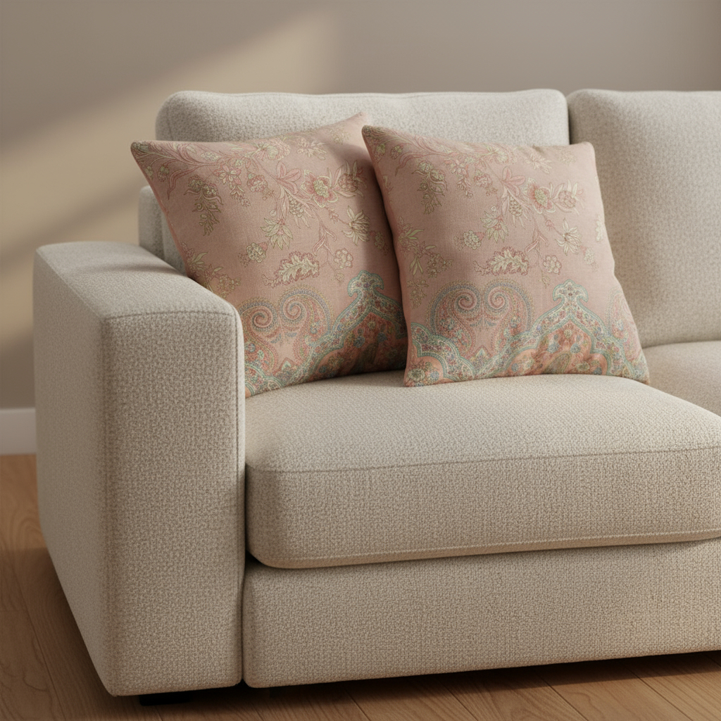 BASSETTI fodera per Cuscino Indian Roses 41 in Raso - Eleganza orientale