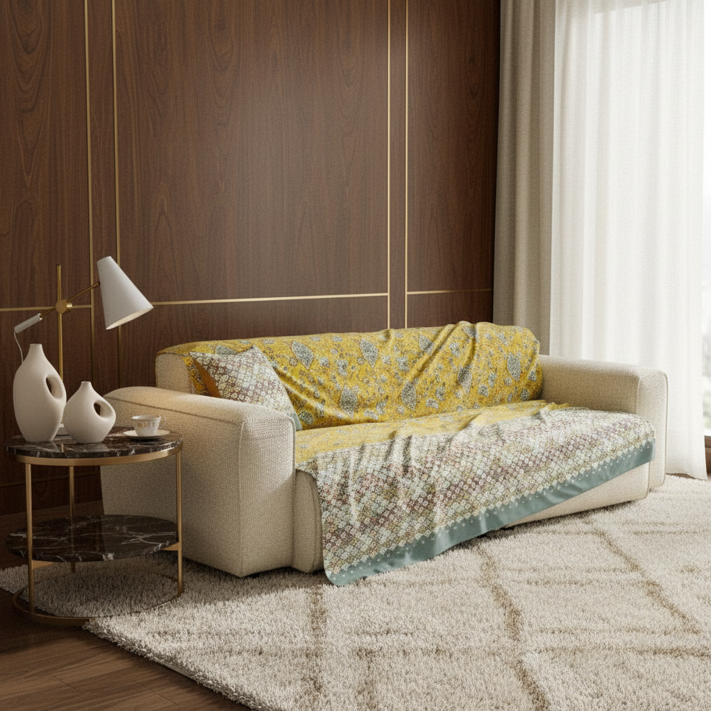 Bassetti Granfoulard Telo Arredo 350x270 Monnalisa Oro Sole Copridivano