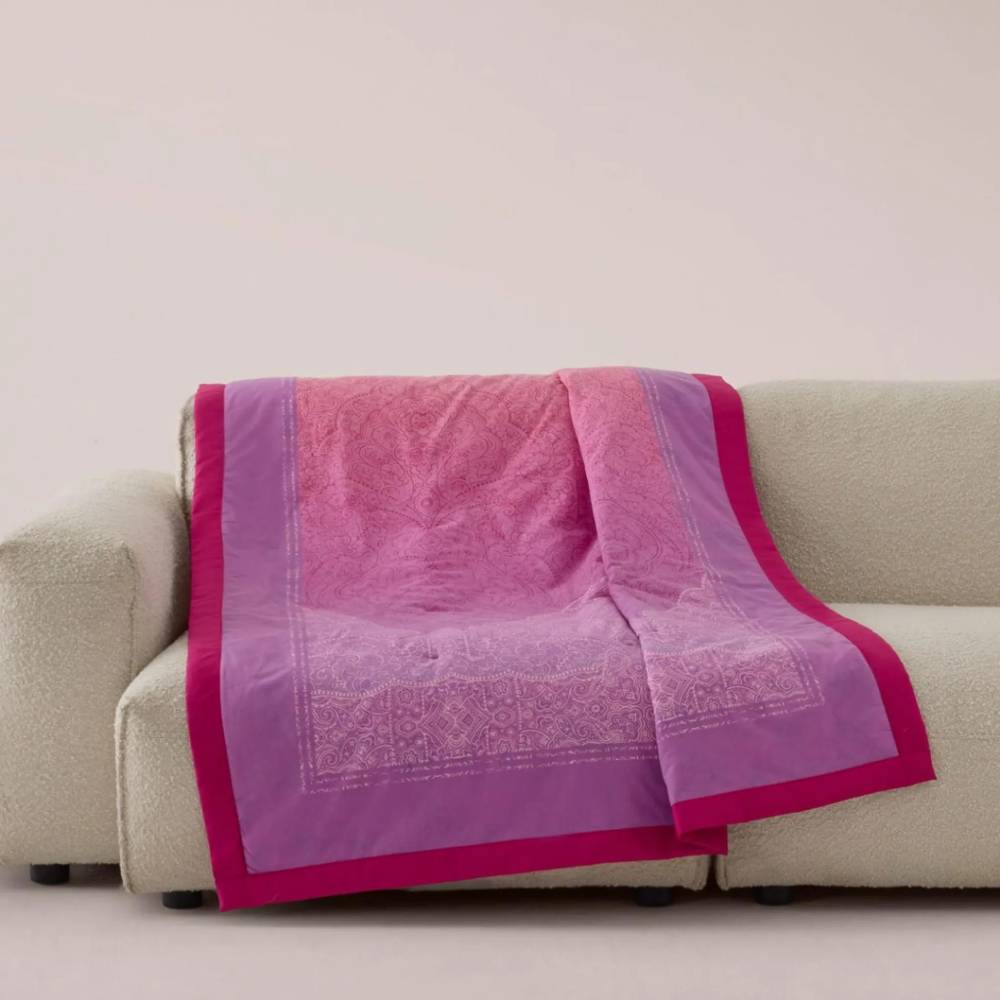 BASSETTI | Plaid Foulard Dolceacqua P1 135x190 cm fuxia