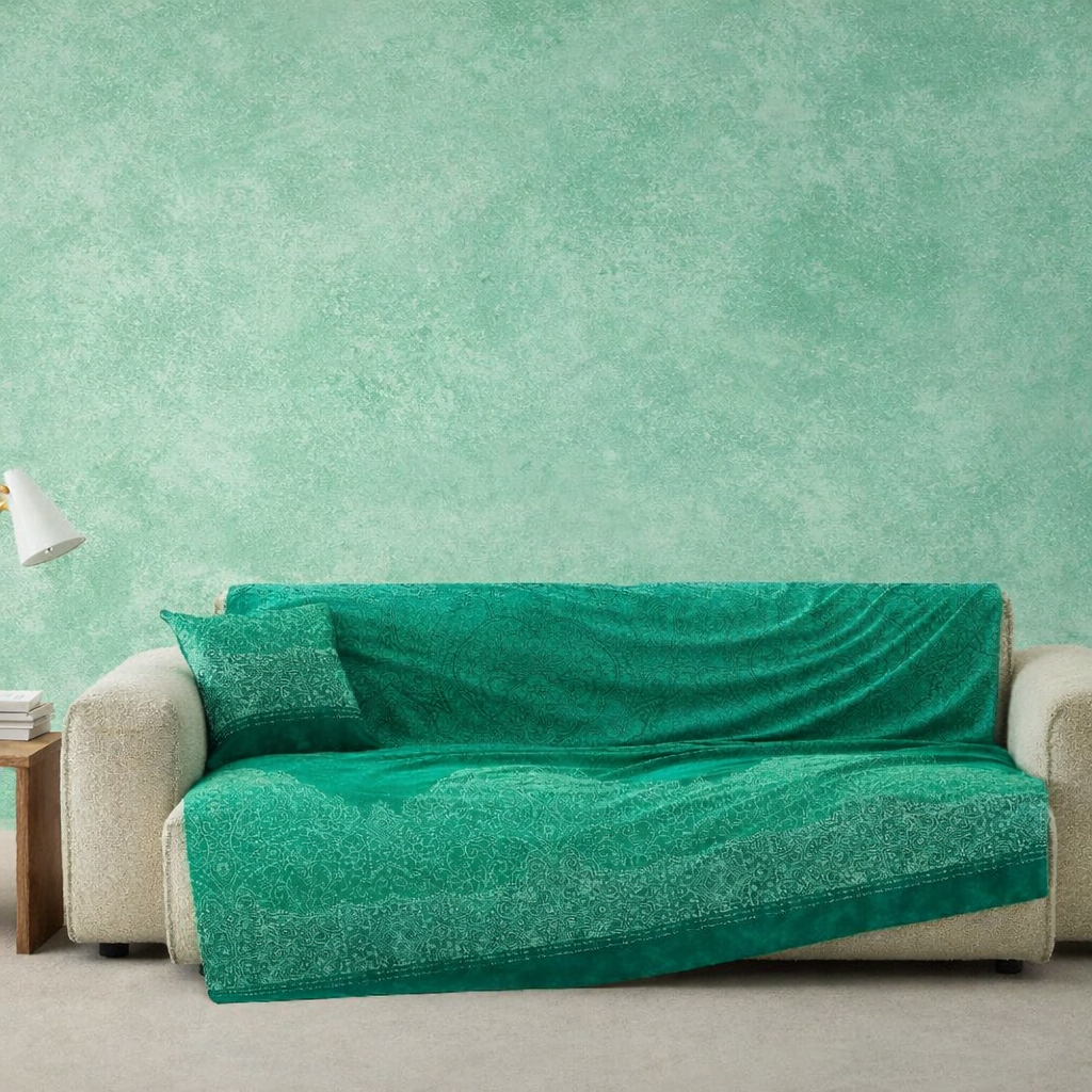Bassetti Granfoulard Telo Arredo 350x270 Dolceacqua V1 Verde Copritutto