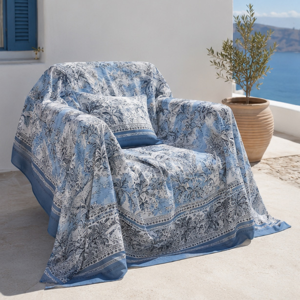 Telo Arredo Bassetti Granfoulard Boboli C1 180x270 in Cotone Mercerizzato