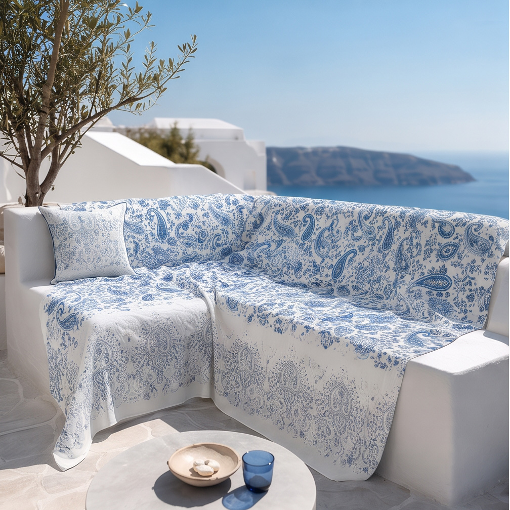 Granfoulard Bassetti Monnalisa C1 Azzurro 350x270 Telo Arredo Maxi