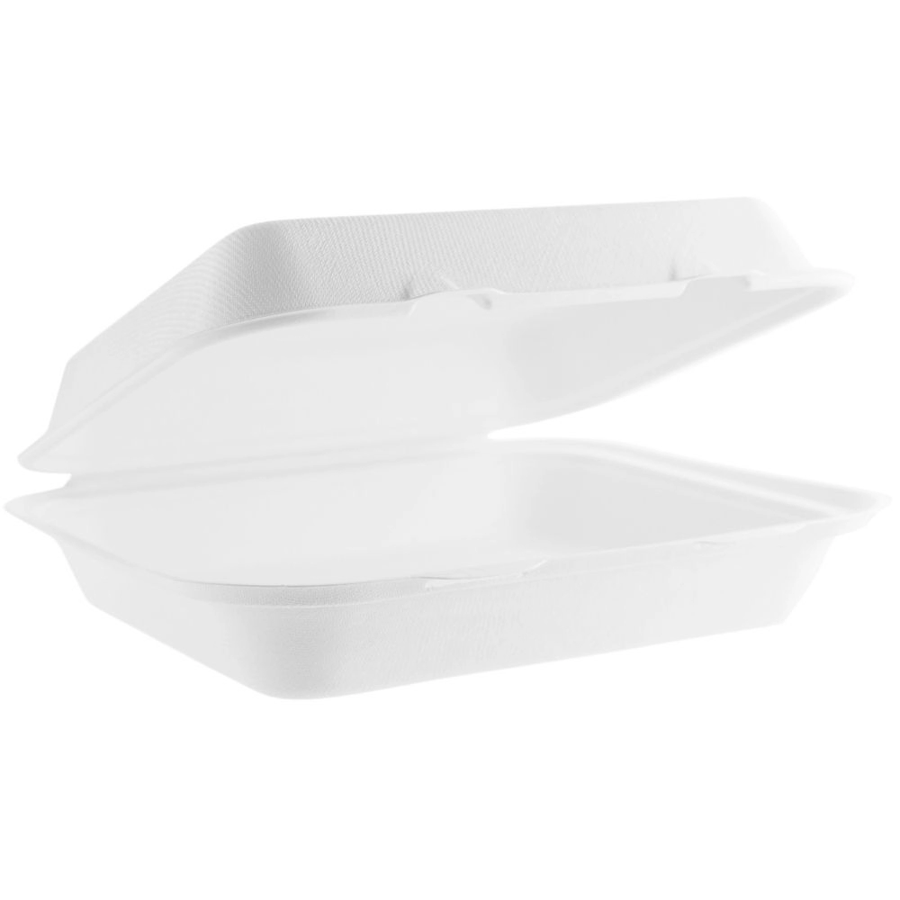 Contenitore cellulosa quadrato con coperchio - 21x24x6.9 cm - NO PFAS