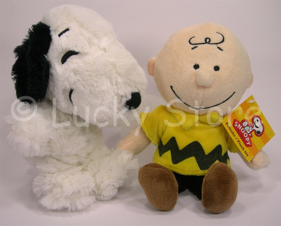 peluche store Peanuts Snoopy Charlie Brown Cane peluche 20 cm velluto  Originale PNT20V